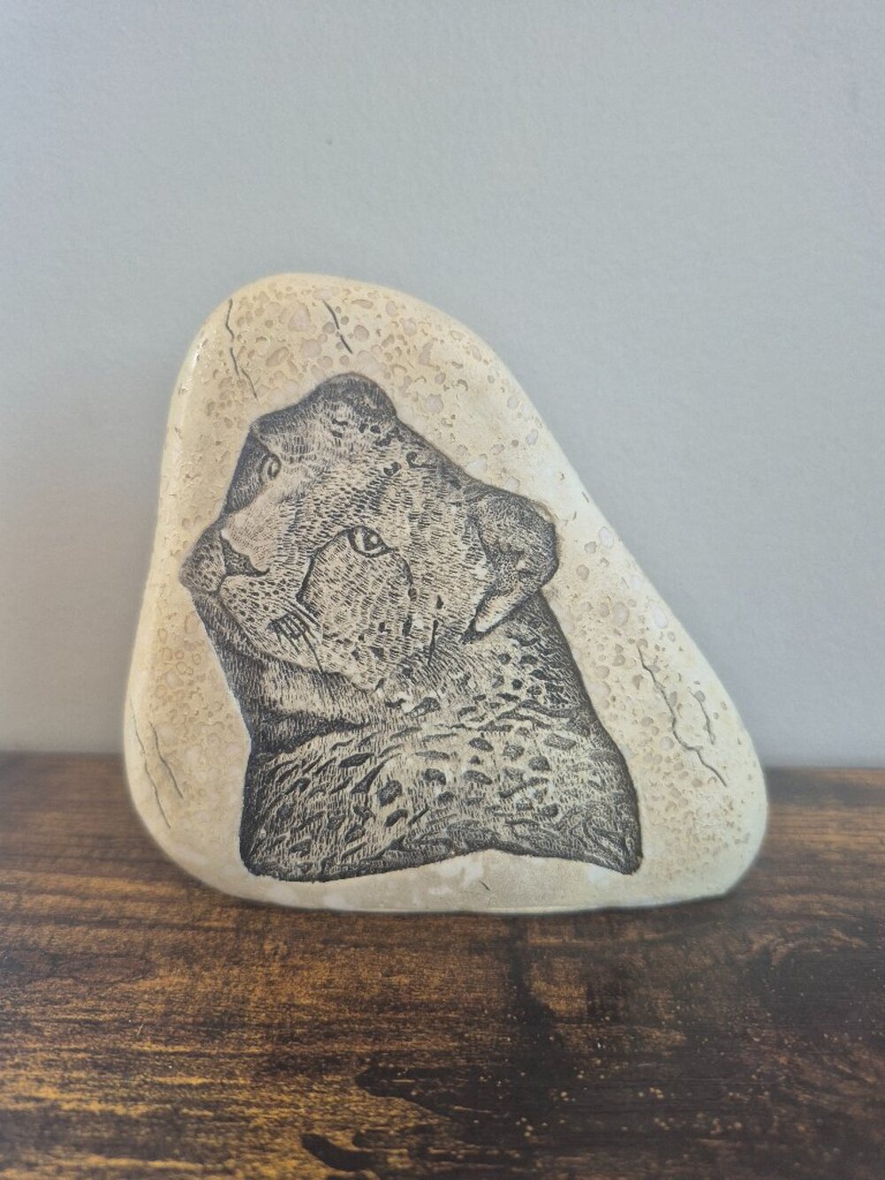 Leopard Rock Sculpture
